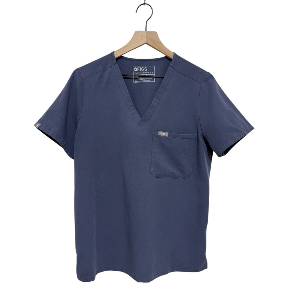 FIGS Catarina One-Pocket Scrub Top Navy Blue‎ Women’s Size M – FIONx™ Fabric